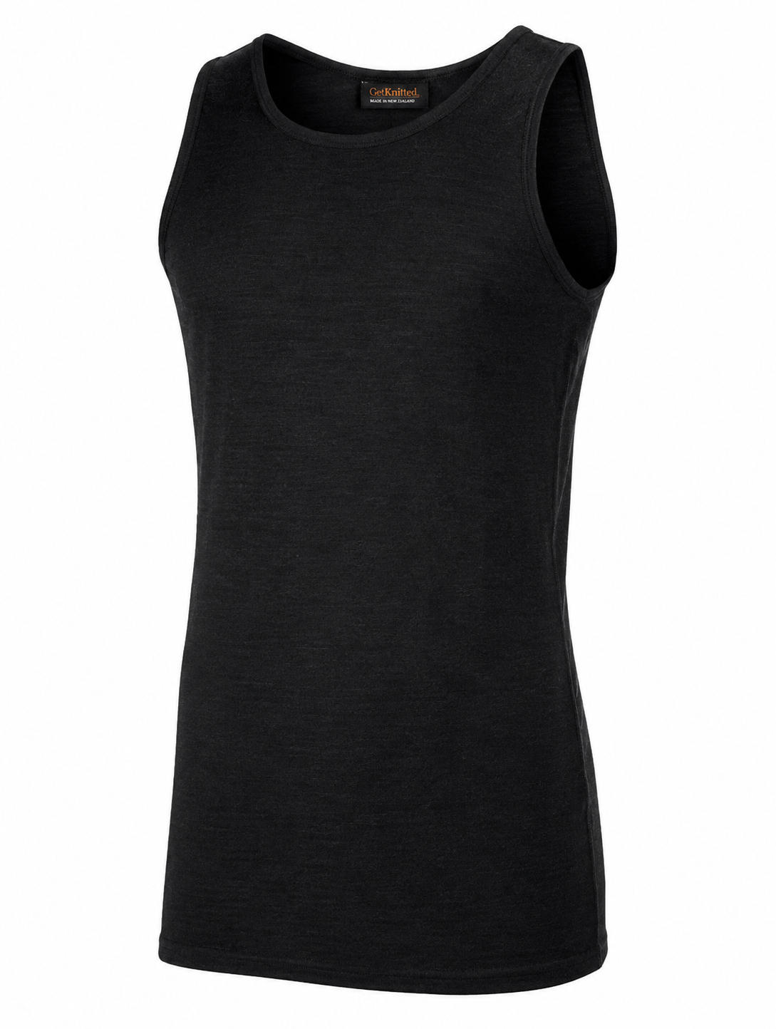 Get Knitted Shearing Singlets Active Fit Black 