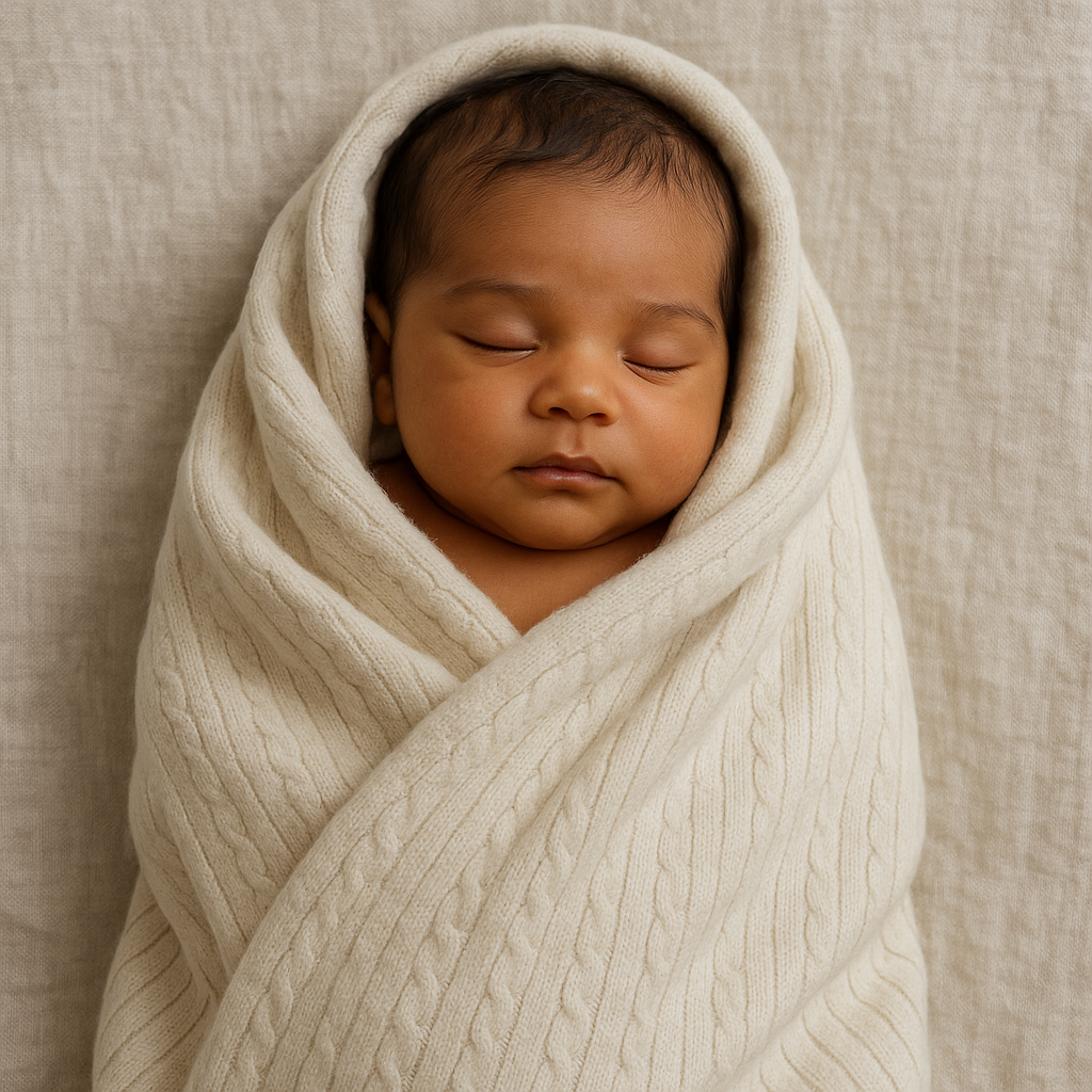 Get Knitted baby blanket 