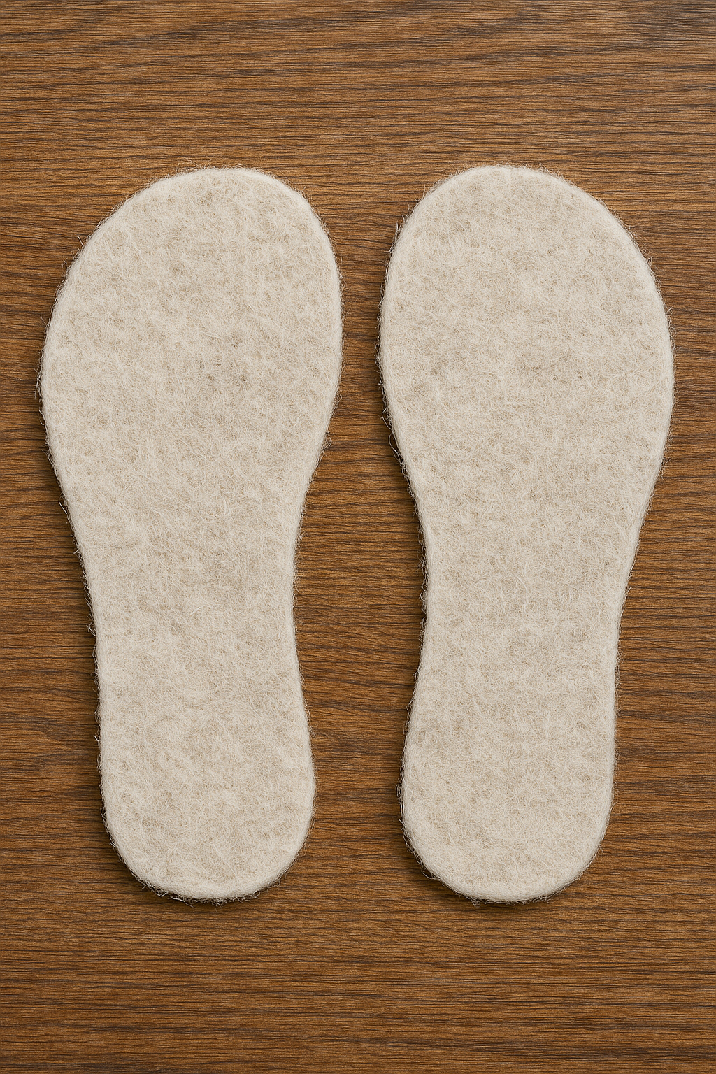 Get knitted felted inner soles 